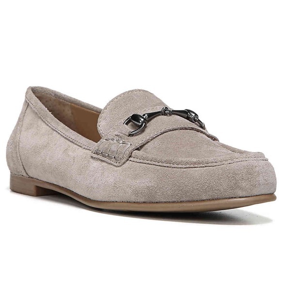 Franco Sarto Taupe Leather Porter Professional Work Loafers - Picture 2 of 4